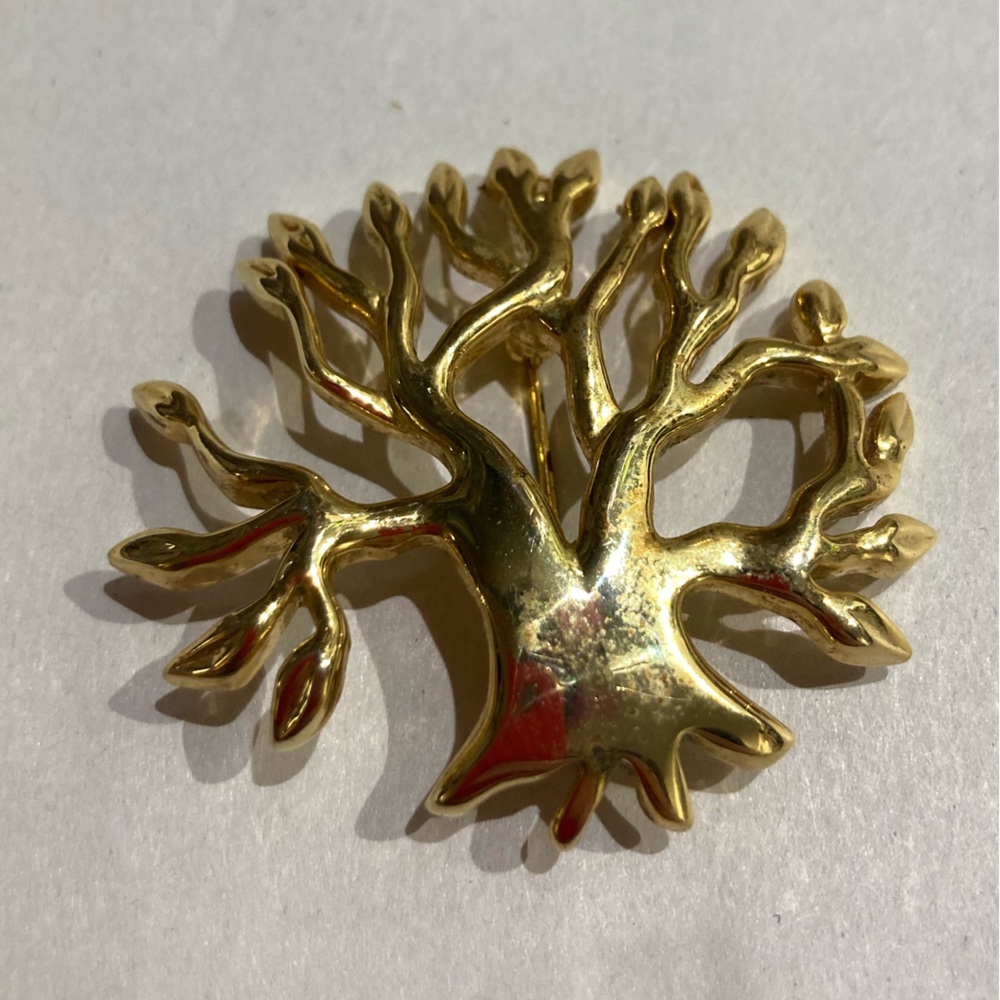 ⭐️⭐️Liz Claiborne golden tree of life pin